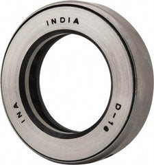 INA Bearing - 1-9/16" Inside x 2-19/32" Outside Diam, 5/8" Thick, Steel Ball Thrust Bearing - 18,300 Lbs. Static Capacity, 7,700 Max Pressure x Velocity - Benchmark Tooling