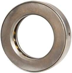 INA Bearing - 2-11/16" Inside x 4.344" Outside Diam, 1" Thick, Steel Ball Thrust Bearing - 49,000 Lbs. Static Capacity, 18,100 Max Pressure x Velocity - Benchmark Tooling