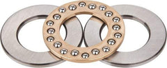 INA Bearing - 1-1/2" Inside x 2-19/32" Outside Diam, 5/8" Thick, Steel Ball Thrust Bearing - 1,340 Lbs. Static Capacity, 1,690 Max Pressure x Velocity - Benchmark Tooling