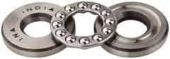 INA Bearing - 1/2" Inside x 1-7/32" Outside Diam, 9/16" Thick, Steel Ball Thrust Bearing - 3,750 Lbs. Static Capacity, 2,330 Max Pressure x Velocity - Benchmark Tooling