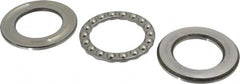 INA Bearing - 2" Inside x 3-11/32" Outside Diam, 13/16" Thick, Steel Ball Thrust Bearing - 22,600 Lbs. Static Capacity, 9,200 Max Pressure x Velocity - Benchmark Tooling