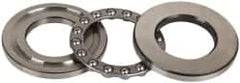 INA Bearing - 2-3/16" Inside x 3-19/32" Outside Diam, 13/16" Thick, Steel Ball Thrust Bearing - 22,600 Lbs. Static Capacity, 9,000 Max Pressure x Velocity - Benchmark Tooling