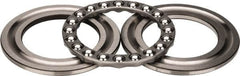 INA Bearing - 3" Inside x 4-23/32" Outside Diam, 1" Thick, Steel Ball Thrust Bearing - 44,500 Lbs. Static Capacity, 16,600 Max Pressure x Velocity - Benchmark Tooling