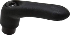 Gibraltar - 1/4-20, 0.39" Hub Diam, Thermoplastic Elastomer Adjustable Clamping Handle - Benchmark Tooling