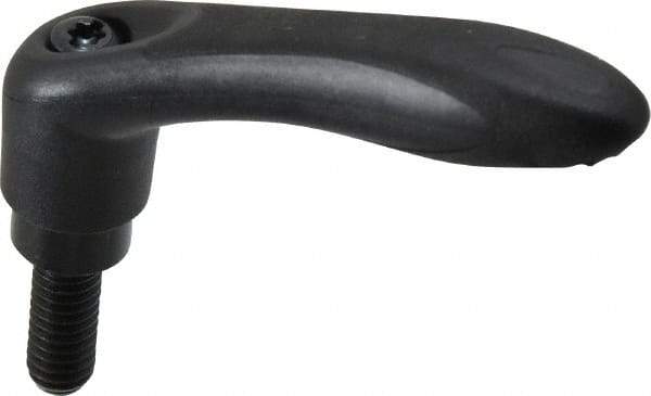 Gibraltar - 5/16-18, 0.53" Hub Diam, Thermoplastic Elastomer Adjustable Clamping Handle - 0.78" Stud Length - Benchmark Tooling