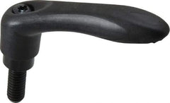 Gibraltar - 5/16-18, 0.53" Hub Diam, Thermoplastic Elastomer Adjustable Clamping Handle - 0.78" Stud Length - Benchmark Tooling