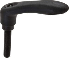 Gibraltar - 5/16-18, 0.53" Hub Diam, Thermoplastic Elastomer Adjustable Clamping Handle - 1.57" Stud Length - Benchmark Tooling