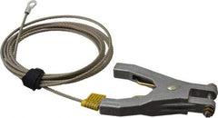 Hubbell Workplace - 19 AWG, 10 Ft., Hand Clamp, Terminal, Grounding Cable with Clamps - Noninsulated - Benchmark Tooling