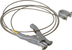 Hubbell Workplace - 19 AWG, 10 Ft., C-Clamp, Hand Clamp, Grounding Cable with Clamps - Noninsulated - Benchmark Tooling