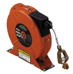 Hubbell Workplace - 1/8 Inch x 50 Ft. Stranded Cable Grounding Reel - Spring Driven Reel - Benchmark Tooling