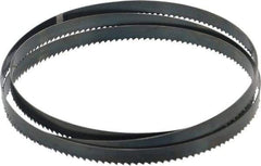Starrett - 6 TPI, 5' 4-1/2" Long x 1/2" Wide x 0.025" Thick, Welded Band Saw Blade - Carbon Steel, Toothed Edge, Raker Tooth Set, Flexible Back, Contour Cutting - Benchmark Tooling