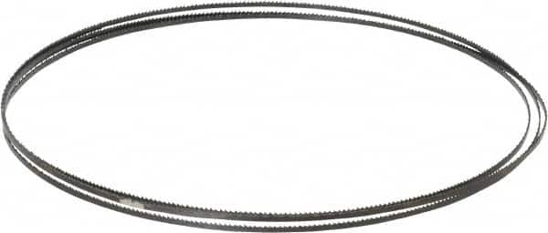 Starrett - 14 TPI, 6' 8" Long x 1/8" Wide x 0.025" Thick, Welded Band Saw Blade - Carbon Steel, Toothed Edge, Raker Tooth Set, Flexible Back, Contour Cutting - Benchmark Tooling