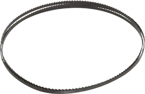 Starrett - 6 TPI, 6' 8" Long x 1/4" Wide x 0.025" Thick, Welded Band Saw Blade - Carbon Steel, Toothed Edge, Raker Tooth Set, Flexible Back, Contour Cutting - Benchmark Tooling