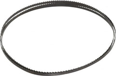Starrett - 6 TPI, 6' 8" Long x 1/4" Wide x 0.025" Thick, Welded Band Saw Blade - Carbon Steel, Toothed Edge, Raker Tooth Set, Flexible Back, Contour Cutting - Benchmark Tooling