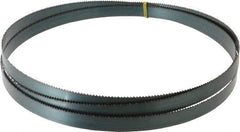 Starrett - 8 TPI, 9' Long x 3/4" Wide x 0.032" Thick, Welded Band Saw Blade - Carbon Steel, Toothed Edge, Raker Tooth Set, Flexible Back, Contour Cutting - Benchmark Tooling