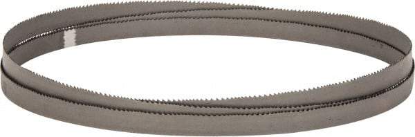 Starrett - 6 to 10 TPI, 10' 10-1/2" Long x 3/4" Wide x 0.035" Thick, Welded Band Saw Blade - Bi-Metal, Toothed Edge, Raker Tooth Set, Contour Cutting - Benchmark Tooling