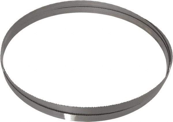 Starrett - 8 to 12 TPI, 10' 10-1/2" Long x 3/4" Wide x 0.035" Thick, Welded Band Saw Blade - Bi-Metal, Toothed Edge, Raker Tooth Set, Contour Cutting - Benchmark Tooling