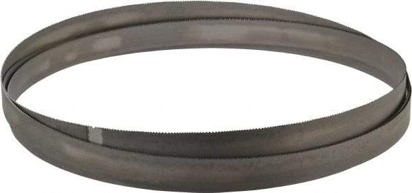 Starrett - 10 to 14 TPI, 11' 6" Long x 1" Wide x 0.035" Thick, Welded Band Saw Blade - Bi-Metal, Toothed Edge, Raker Tooth Set, Contour Cutting - Benchmark Tooling
