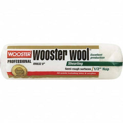 Wooster Brush - 1/2" Nap, 9" Wide Paint Roller - Semi-Rough Texture, Lambswool - Benchmark Tooling