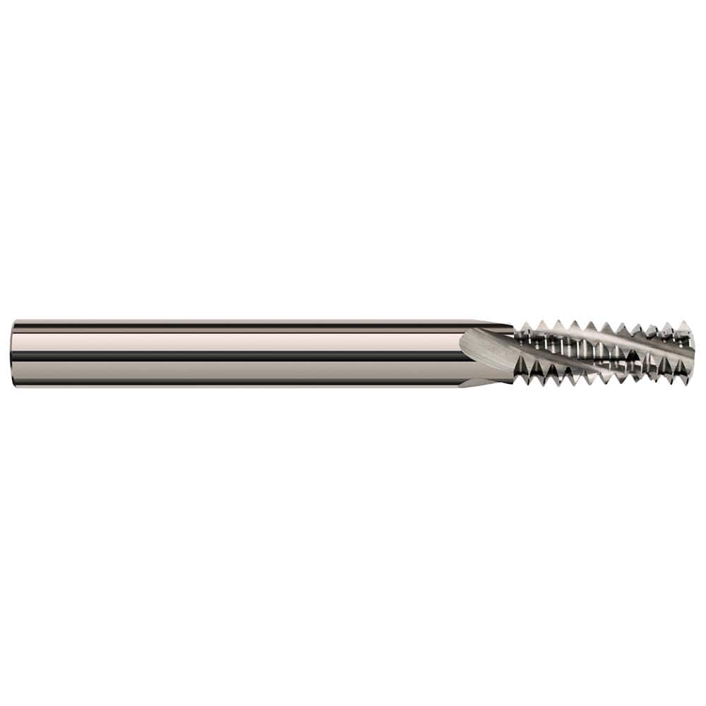 Harvey Tool - Straight Flute Thread Mills; Threads Per Inch: 48 ; Thread Size (Inch): 3-48 ; Minimum Nominal Diameter (Inch): #3 ; Material: Solid Carbide ; Thread Type: Internal/External ; Shank Diameter (Inch): 1/8 - Exact Industrial Supply