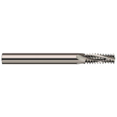 Harvey Tool - 7/16-20 Internal/External 20 TPI 3/8" Shank 4-Flute Solid Carbide Helical Flute Thread Mill - Exact Industrial Supply