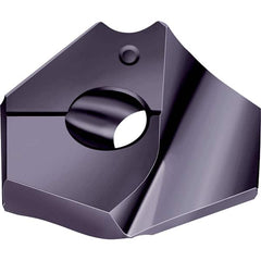 Walter - Series P6003, 28.57mm Diam Grade WMP35 Replaceable Drill Tip - Carbide, TiAlN Finish - Benchmark Tooling