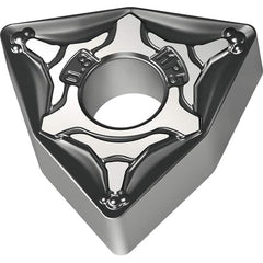 Walter - WNMG433 MP5 Grade WPP20S Carbide Turning Insert - TiCN/Al2O3/TiN Finish, 80° Trigon, 1/2" Inscr Circle, 3/16" Thick, 3/64" Corner Radius - Benchmark Tooling
