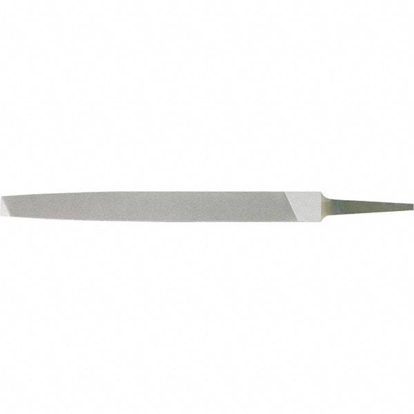 Stanley - 8" Long, Bastard Cut, Flat American-Pattern File - Single Cut, 1/4" Overall Thickness - Benchmark Tooling
