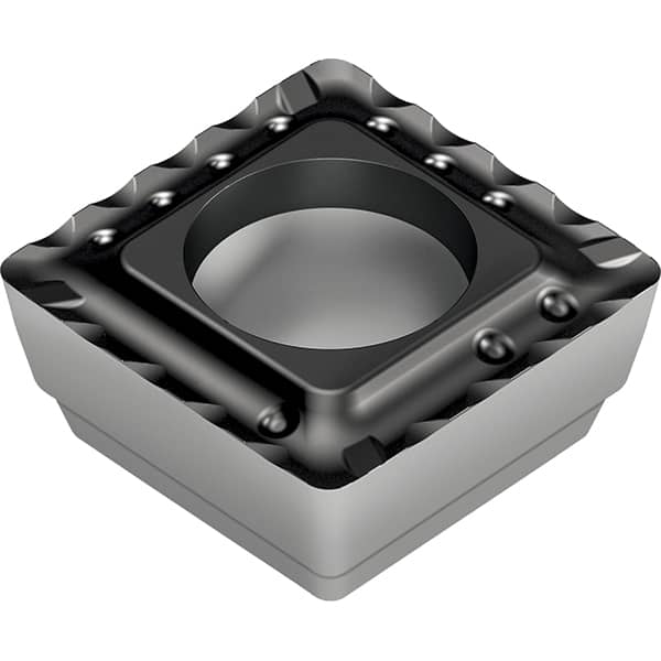 Walter - P4848 E67 Grade WKP35S Carbide Indexable Drill Insert - 5.53mm Thick, TiCN/Al2O3/TiN Finish, Square, 16.5mm Inscribed Circle, 1mm Corner Radius - Benchmark Tooling