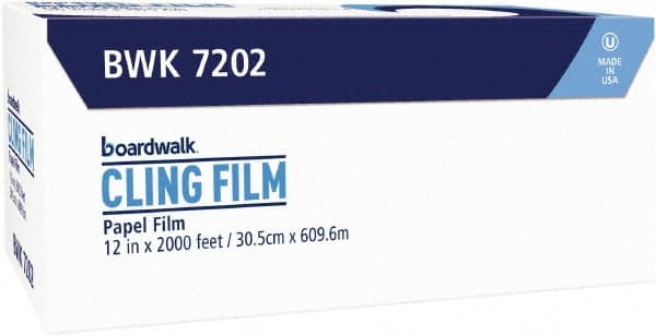 Boardwalk - PVC Food Wrap Film, 12" x 2,000' Roll - Use with Food Protection - Benchmark Tooling