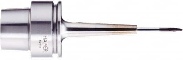 HAIMER - 6mm Hole Diam, HSK50E Taper Shank Shrink Fit Tool Holder & Adapter - 80mm Projection, 12mm Nose Diam, 25,000 RPM - Exact Industrial Supply