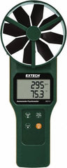 Extech - 0.2 to 30 m/Sec Air CFM, CMM Anemometer and Psychrometer - 140°F Max - Benchmark Tooling