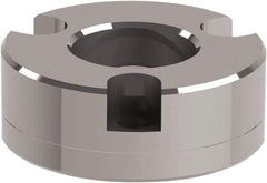 Jergens - Ball Lock System Compatible, Bolt-In Recessed Modular Fixturing Receiver Bushing - 20mm ID x 1-11/16" OD, 1-11/16" Overall Height - Benchmark Tooling