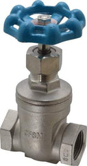 Legend Valve - 3/4" Pipe, Threaded Stainless Steel Solid Wedge Stem Gate Valve - 600 WOG, 125 WSP - Benchmark Tooling