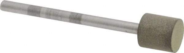 Made in USA - 3/8" Head Diam x 3/8" Head Thickness Diamond (Abrasive) Grinding Pin - 1/8" Shank Diam x 1-5/8" Shank Length, Very Fine Grade, 150 Grit - Benchmark Tooling