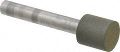 Made in USA - 1/2" Head Diam x 1/2" Head Thickness Diamond (Abrasive) Grinding Pin - 1/4" Shank Diam x 1-1/2" Shank Length, Very Fine Grade, 150 Grit - Benchmark Tooling