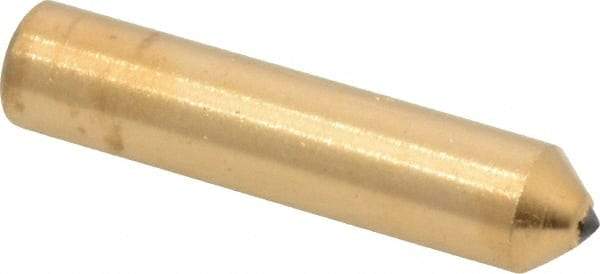 Norton - 1/4 Carat Single Point Diamond Dresser - 2" Long x 7/16" Shank Diam, Contains 1 Stone - Benchmark Tooling