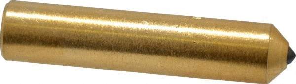 Norton - 1/2 Carat Single Point Diamond Dresser - 2" Long x 7/16" Shank Diam, Contains 3 Stones - Benchmark Tooling