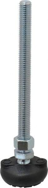 Gibraltar - 1/2-13 Bolt Thread, Studded Pivotal Stud Mount Leveling Pad & Mount - 4,000 Max Lb Capacity, 2" Base Diam - Benchmark Tooling