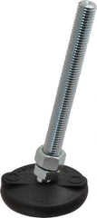 Gibraltar - 5/8-11 Bolt Thread, Studded Pivotal Stud Mount Leveling Pad & Mount - 5,000 Max Lb Capacity, 3" Base Diam - Benchmark Tooling