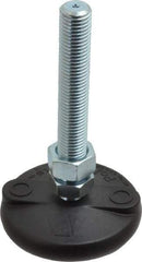 Gibraltar - M16 Bolt Thread, Studded Pivotal Stud Mount Leveling Pad & Mount - 2,270 Kg Capacity, 76mm Base Diam - Benchmark Tooling