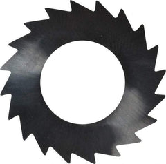 Made in USA - 1" Diam x 0.0313" Blade Thickness x 1/2" Arbor Hole Diam, 20 Tooth Slitting and Slotting Saw - Arbor Connection, Solid Carbide, Concave Ground - Benchmark Tooling