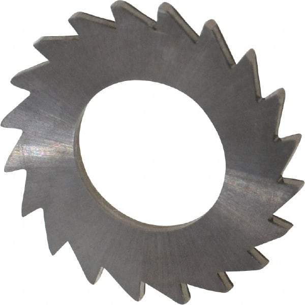 Made in USA - 1" Diam x 1/16" Blade Thickness x 1/2" Arbor Hole Diam, 20 Tooth Slitting and Slotting Saw - Arbor Connection, Solid Carbide, Concave Ground - Benchmark Tooling