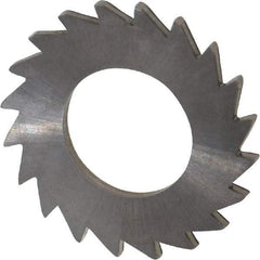 Made in USA - 1" Diam x 1/16" Blade Thickness x 1/2" Arbor Hole Diam, 20 Tooth Slitting and Slotting Saw - Arbor Connection, Solid Carbide, Concave Ground - Benchmark Tooling