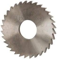 Made in USA - 1-1/2" Diam x 1/8" Blade Thickness x 1/2" Arbor Hole Diam, 32 Tooth Slitting and Slotting Saw - Arbor Connection, Solid Carbide, Concave Ground - Benchmark Tooling