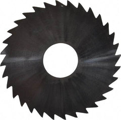 Made in USA - 1-3/4" Diam x 0.0313" Blade Thickness x 1/2" Arbor Hole Diam, 32 Tooth Slitting and Slotting Saw - Arbor Connection, Uncoated, Solid Carbide, Concave Ground - Benchmark Tooling