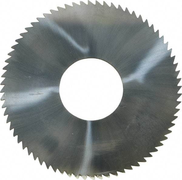 Made in USA - 2-1/2" Diam x 1/16" Blade Thickness x 7/8" Arbor Hole Diam, 72 Tooth Slitting and Slotting Saw - Arbor Connection, Solid Carbide, Concave Ground - Benchmark Tooling