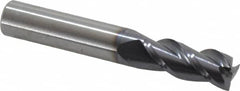 RobbJack - 3/8", 3 Flute, Single End, Solid Carbide, Corner Chamfer End Mill - 2-1/2" OAL, 40° Helix, Right Hand Flute, 7/8" LOC, Right Hand Cut - Benchmark Tooling