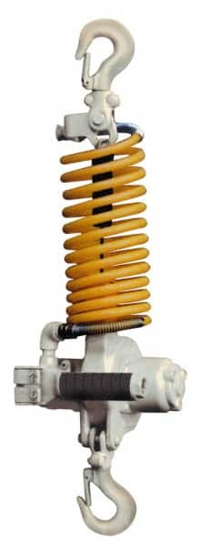 Coffing - 300 Lb Load Limit, 6-1/2' Max Height Air Chain Hoist - 36 FPM Lift Speed, - Benchmark Tooling