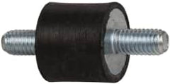 Tech Products - 16 Lb Capacity, 10-32 Stud/Stud Vibration Isolator - 9/16" Diam, 1/2" High - Benchmark Tooling